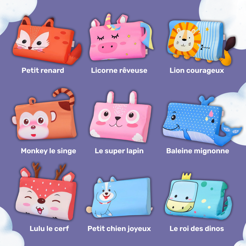 Oreiller apaisant enfant pour un sommeil calme